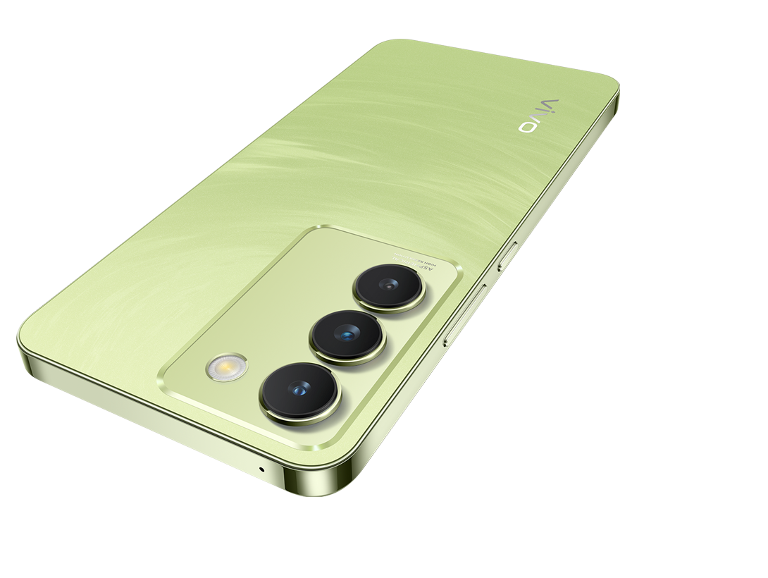 vivo V30 Lite цвета Безмятежный зелёный с динамичным фотохромным стеклом