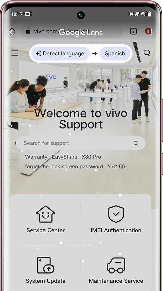 перевод в одно касание с помощью смарфтона v29 от vivo,RU