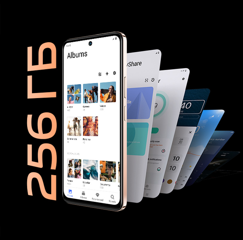 vivo Y28 с объемом памяти 200 %, до 256 ГБ